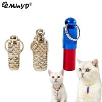 ✟▲✣ 3 Size Personalized Anti Lost Dog ID Tags Waterproof Brass Pet Dogs Cats Collar Pendant Name Address Label Identity Bottle Tube