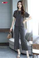 Summer temperament goddess fan pants suit female fashion 2-piece clothes