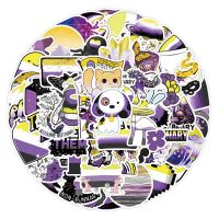 10/30/50PCS Non-binary Pride Graffiti Waterproof Stickers Creative Trend Personality Decals Refrigerator Guitar Helmet Wholesale