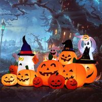 【LZ】☫  Abóbora Inflável Ao Ar Livre Fantasma Árvore Grande Decoração De Halloween Com Luzes Molde De Ar Presente De Natal Fontes Do Partido Pátio