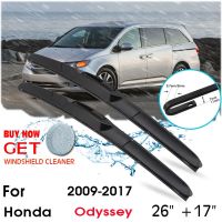 Car Wiper Blade Front Window Windshield Rubber Silicon Refill Wipers For Honda Odyssey 2009 2017 LHDRHD 26 quot; 17 quot; Car Accessories