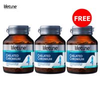 Lifetune Chelated  Chromium ไลฟทูน คีเลต โครเมี่ยม 90 เม็ด 2 แถมฟรี 1 ขวด