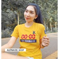 เสื้อยืด CC-OO ตัวใหญ่แถบอก งานปัก-งานป้าย NO.37  ( S M L XL )