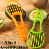 Kitchen Gadgets 3 In 1 Avocado Slicer Shea Corer Butter Fruit Peeler Cutter Pulp Separator Plastic Knife Kitchen Vegetable Tools