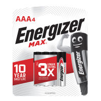 ถ่านอัลคาไลน์ E92-BP4 AAA (แพ็ค4ก้อน) Energizer Max