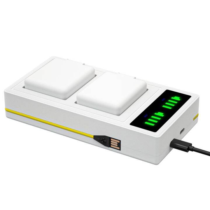 Fast LED Dual Battery Charger For Arlo Ultra/Ultra 2 And Arlo Pro 3 Pro