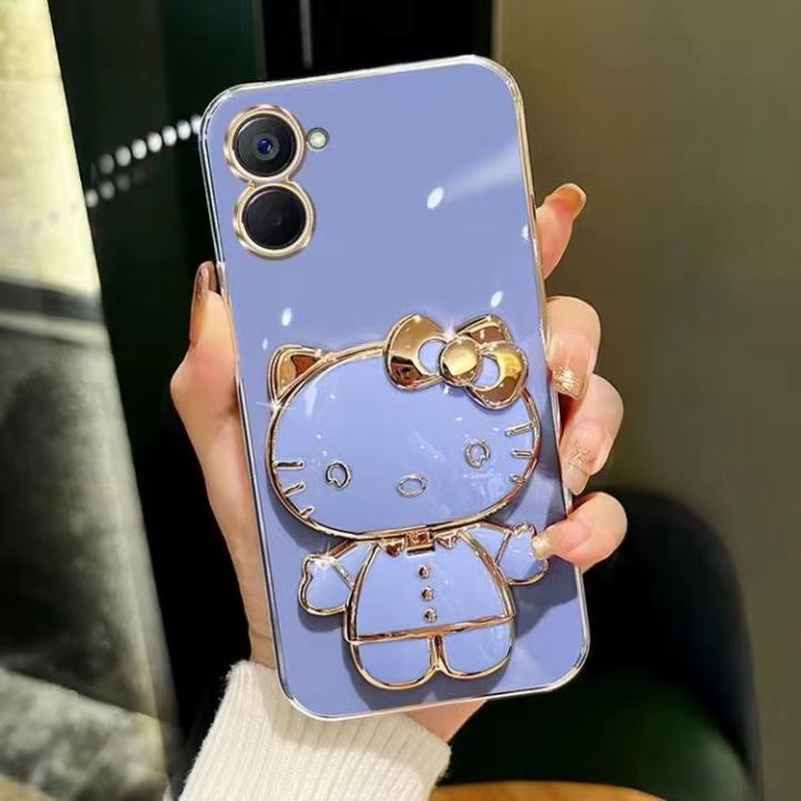 เคสโทรศัพท์สำหรับ-realme-c55-c33-c30-c30s-11pro-realme-3มิติ-ฝาหลังสุดหรู10pro-พร้อมตัวยึดกระจก