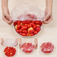 Disposable Food Storage Cover Plastic Wrap Elastic Food Lids Fruit Dish Cover Kitchen Fresh Keeping Saver Bag Shower Cap