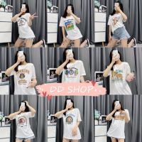 DD SHOPพร้อมส่ง DX-9544 เสื้อยืดแขนสั้นคอกลม ลายเสือน่ารักๆต้อนรับปีเสือปังมาก