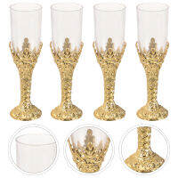 Mlinstudio 12pcs ถ้วยไวน์สไตล์ยุโรปสไตล์เรโทร Goblets Goblet