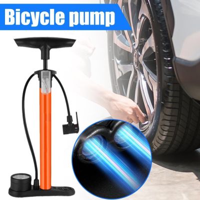 Bicycle Pump Air Pump For All Valve With Gauge Portable Mini Hand Smart Valve Bike Tire Inflator