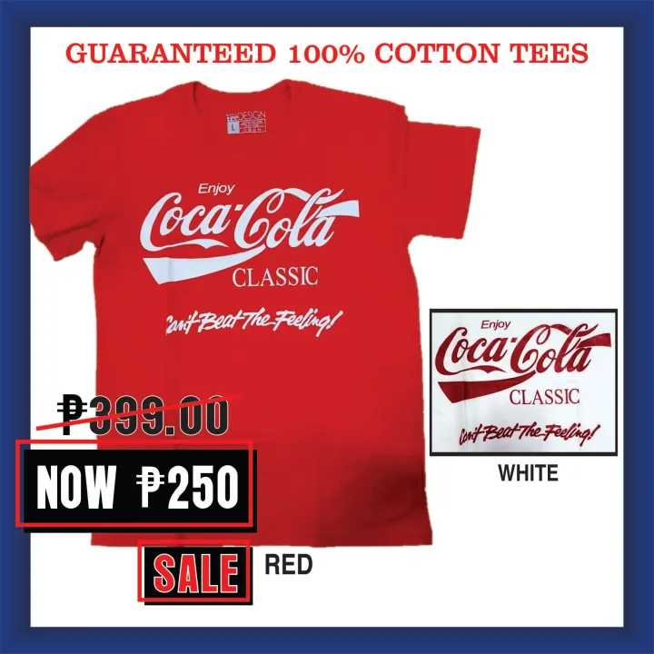 coke classic men's tshirt Lazada PH
