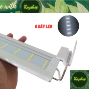 Đèn bể cá 20 - 90cm với 6 DÃY LED TRẮNG dành cho bể cá , bể thủy sinh