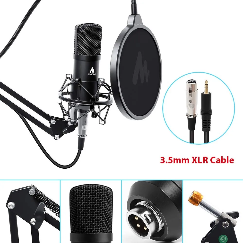 Maono Au-a03 Professional Studio Microphone Kit Condenser Cardioid 