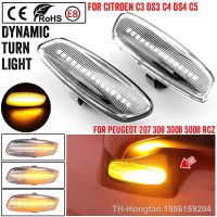 【hot】▼  Car Flowing Side Citroen C4 C3 DS3 DS4 C5 Turn Repeater Lamp 2006 2007 2008-2018