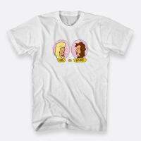 Beavis และ BUTT-HEAD Babes 90s ผ้าฝ้าย Tees SZ S-3XL สีขาวชายเสื้อยืด