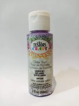 Testors 297528 Acrylic Craft Paint, Glitter Black Ice, 2