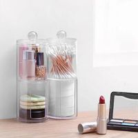 【YD】 1PCS Organizer for Cosmetics Cotton Holder Storage Boxes Bins Makeup Jewelry Swab