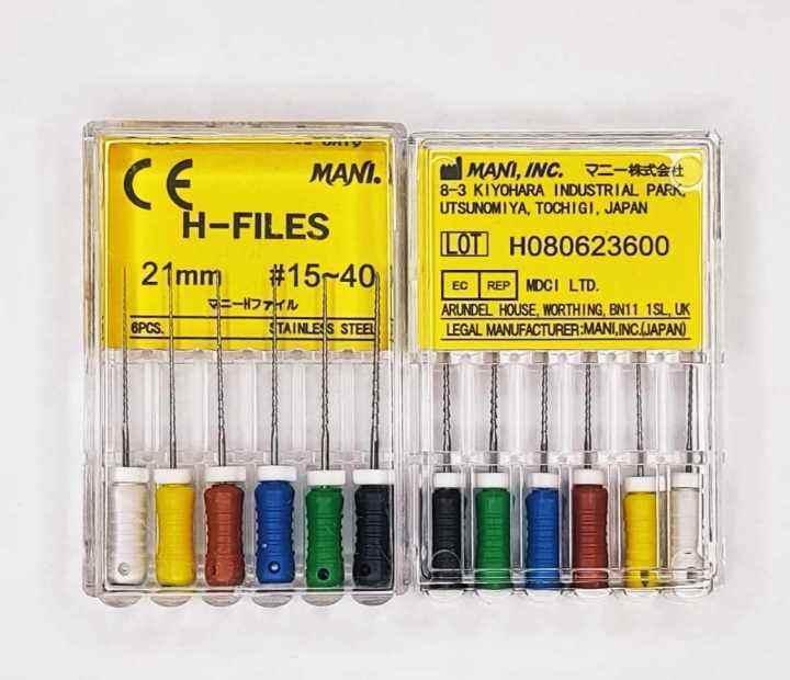 Dental Endo Mani K/H Files 21mm/25mm Hand Use Stainless Steel 1540