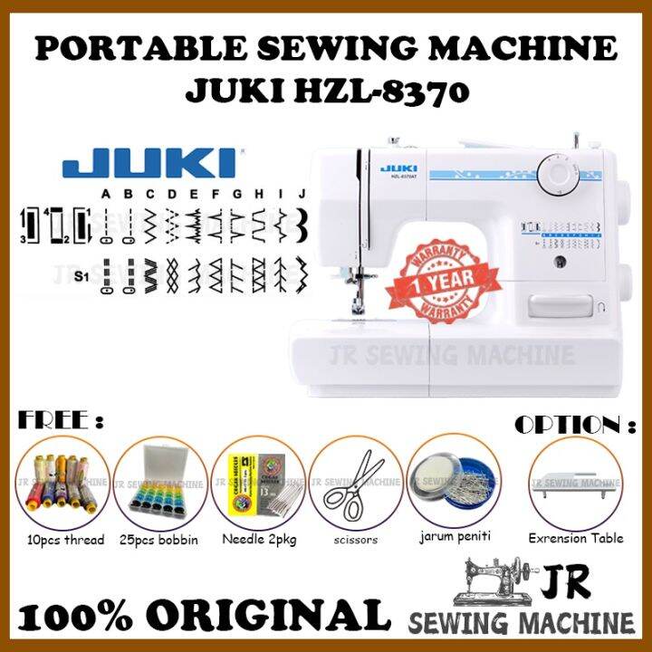 JUKI HZL8370 Household Portable Sewing Machine /JUKI hzl 8370 Mesin Jahit / HZL8370at / hzl 29z