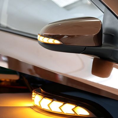 Drl กระจกมองข้างมองหลังแบบไดนามิกไฟ Led สำหรับโตโยต้า Vios Altis Yaris Corolla Camry อุปกรณ์เสริม