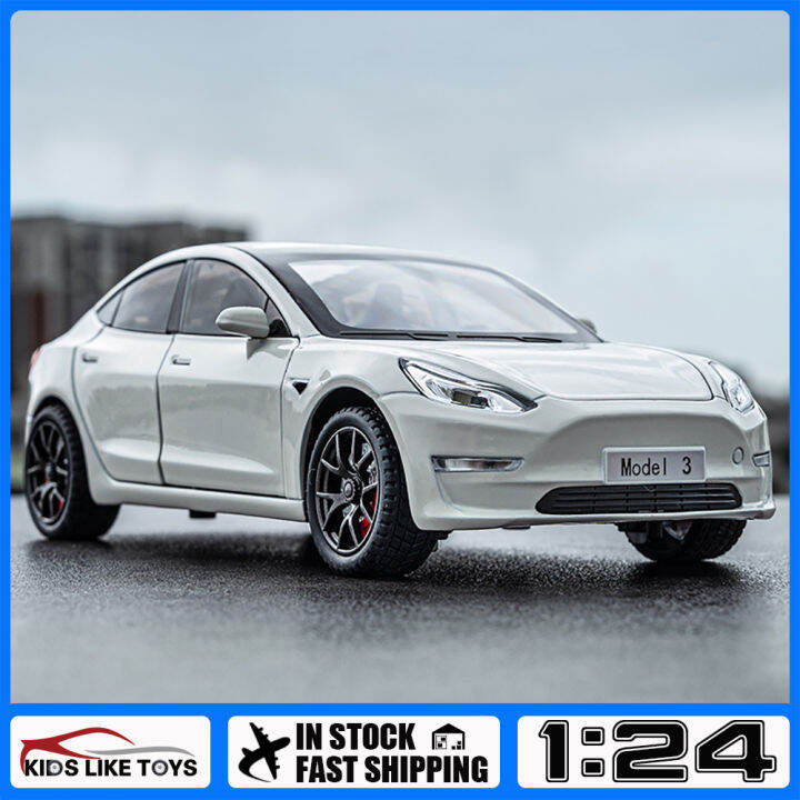 รถบรรทุก1-24โมเดลรถยนต์-klt-tesla-รุ่น3ทำจากโลหะของเล่นอัลลอยรถยนต์สำหรับ-kids-toys-ยานพาหนะเก็บสะสมงานอดิเรก