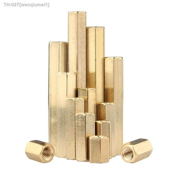 m2-m2-5-m3-m4-m5-double-pass-hex-brass-male-female-standoff-board-pillar-hexagon-thread-pcb-motherboard-spacer-nut-hollow-column