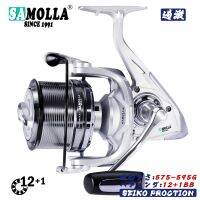 [HOT LIAXLLWISAAZH 534] 2022 Spinning Fishing Reel 12 1BB ความเร็วสูง4.6:1 25กก. ลากสูงสุด Sea เรือ Fish Coil Trolling Surf ช้อนโลหะขนาดใหญ่ Moulinet Peche