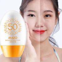 ครีมกันแดดมาโซ SPF50 + ป้องกันรังสียูวีกันน้ำ3 In 1กันแดดการแยกการทำสีผิวขาว50ก. S8R4