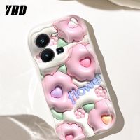 เคสโทรศัพท์มีลายคลื่น YBD สำหรับ Vivo Y35บวก Y35 + Y27 2023ต้นกระบองเพชรน่ารักและรูปแบบกระต่ายวัสดุซิลิโคนกล้องคุ้มครองเต็มรูปแบบ