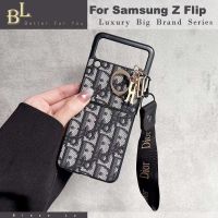 เคสโทรศัพท์สำหรับ Samsung Galaxy Z พลิก5 4 3 Z พับ5 4 3 2กรณีพลิกคลุมทั้งหมดเคสโทรศัพท์พับได้เคสพร้อมสายคาดเชือกเส้นเล็ก