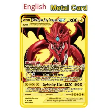 Giratina V Pokemon Metal Cards DIY 10000 Point Arceus Vmax Lugia Charizard  Rayquaza English Golden Game Collection Card Kid Toys