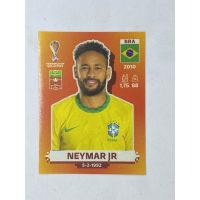 Neymar jr สติ๊กเกอร์สะสม ฟุตบอลโลก world cup 2022 Brazil Brasil ของสะสมทีมฟุตบอล บราซิล