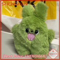 SHENGHAN จี้ตุ๊กตาตัวการ์ตูนตุ๊กตามอนสเตอร์ที่เต็มไปด้วยตุ๊กตายัดไส้กระเป๋าเป้สะพายหลังพวงกุญแจตุ๊กตาของขวัญที่ของเล่นเด็กหญิง