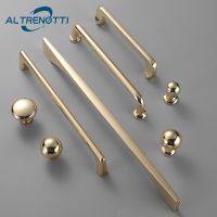 Zinc Alloy Luxury Door Pull Gold Brass Kitchen Cabinet Handles For Furniture Cupboard Closet Wardrobe Drawer Knob T Bar Hardware Door Hardware Locks