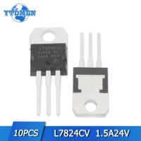 10pcs L7824CV 7824 Linear Voltage Regulator IC 1.5A 24V TO-220 Positive Voltage Regulators Chip set TO220 Electronic Component