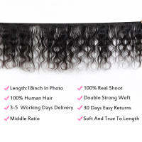 Fabc Body Wave ผมมนุษย์สานการรวมกลุ่มมัดเดียว Deal Body Wave Natural Black Remy บราซิลผมมนุษย์ทอ Lot