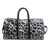 Fashion Travel Bag Women Duffle Carry on Luggage Bag Leopard Printing PU Leather Travel Totes Ladies Big Overnight Weekend Bags