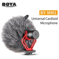 BOYA BY-MM1 Microphone Cardioid Shotgun for iPhone Android Smartphone Canon Nikon Sony DSLR Camera Consumer Camcorder PC Mic