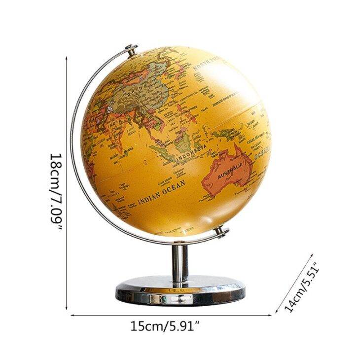 Modern Creative Plastic Globe Iron Art Retro Rotating Earth Geography ...