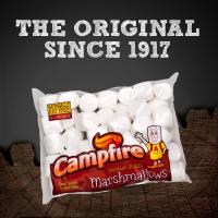 Campfire Regular Size White ขนมมาร์ชเมลโลว์ 300 กรัม ขนมมาร์ชเมลโลว์ กลมกล่อมหอมหวาน มีทั้งแบบเม็ดเล็กและเม็ดใหญ่สามารถทานเล่นอันดับ 1 จากอเมริกา