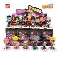 【LZ】۩┇  Bandai Naruto Anime Action Figures Caixa cega Bonito Catoon Boneca aleatória Sasuke Surpresa Kid Toy Presente de aniversário Natal 1 pc