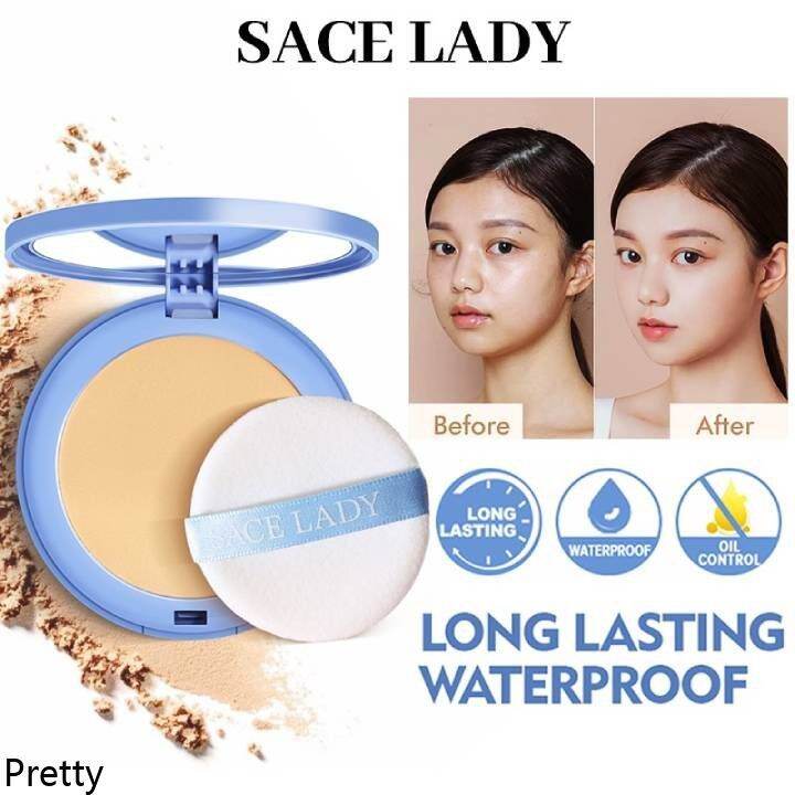 Pretty SACE LADY Face Waterproof Powder Oil Control Matte Long-lasting ...