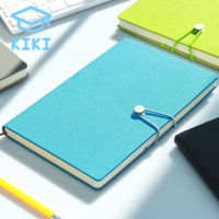 KIKI สมุดโน๊ต สมุดบันทึก มียางรัดปก สมุดเขียน สมุดไดอารี่​ ปกหนังPU น๊ตบุ๊คขนาดA5 21.5 * 14.5เซนติเมตร 200หน้า Writing Notebook