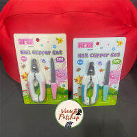 [Alice] ที่ตัดเล็บ เซ็ทสีฟ้า,ชมพู สำหรับสัตว์เลี้ยงขนาดเล็ก กระต่าย Nail Clipper Set - Blue,Pink (AE191-192)