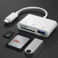 USB C 3 in 1 Adapter TF CF SD Memory Card Reader Writer Compact Flash USB-C for IPad Pro Huawei for USB Type-C Adapter