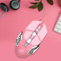 3200 DPI LED Optical Girl Pink Gaming USB Wired Mouse Gamer 4-Level DPI 3200dpi Gaming Mouse Optical Computer Mouse