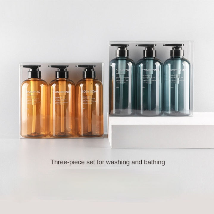3-piece-soap-dispenser-hand-soap-bottle-shampoo-shower-gel-bottle-outdoor-travel-tool-bathroom-accessories-set-300ml-500ml