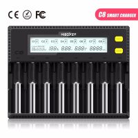 Miboxer C8 18650 Battery Charger LCD Display 1.5A For Li-Ion Lifepo4 Ni-MH Ni-Cd AA 21700 20700 26650 18350 17670 Lifepo4 18700