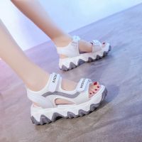 COD ◈ saafeeqdsdfsdw 【Ready Stock】Lady women Sandals 2022 Summer New Style Shoes Thick-Soled Casual Beach